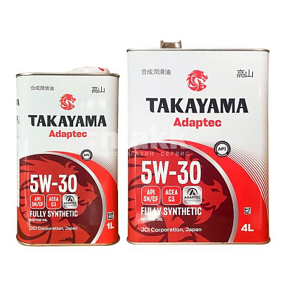 Takayama Adaptec 5W-30 C3 SN/CF 4л (металл) Акция 4+1